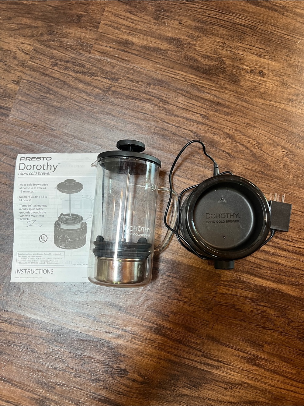 Presto Dorothy Rapid Cold Brewer (Used once, like new)
